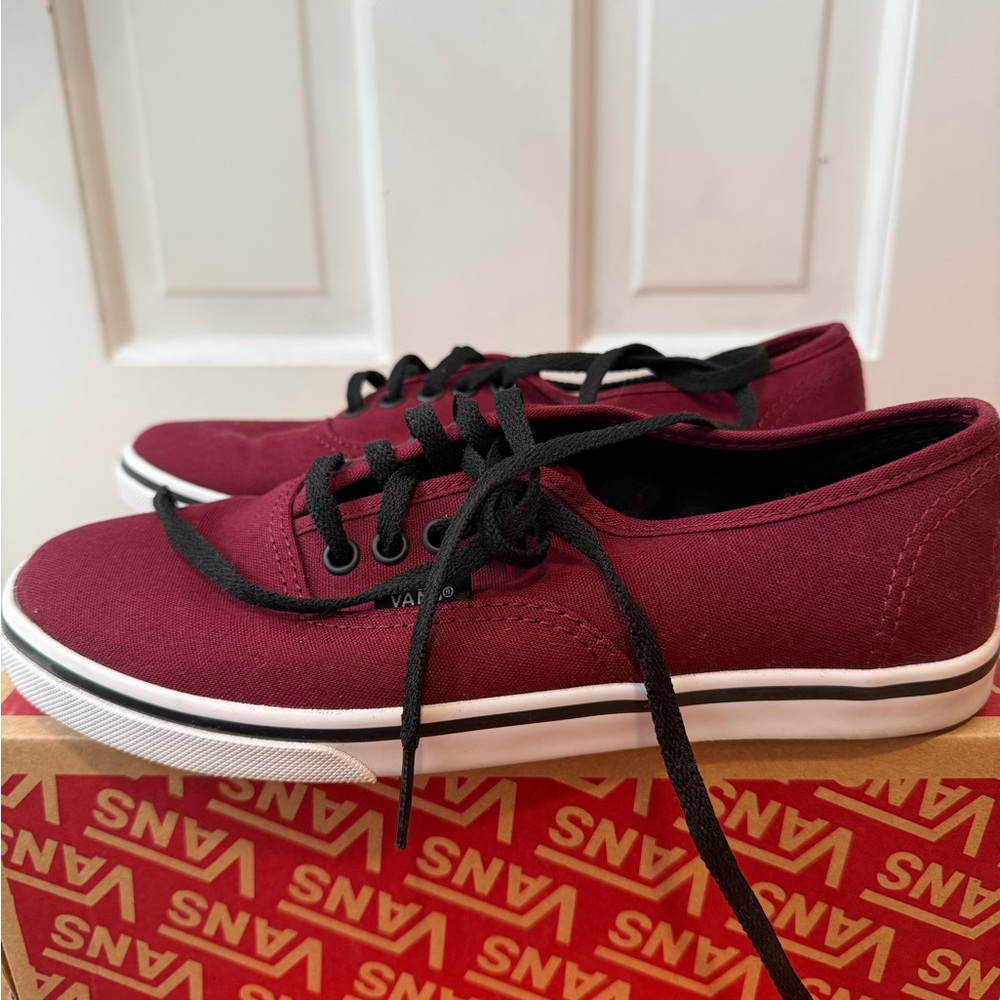 Vans Maroon Canvas Shoes